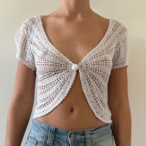 Y2K Crochet cardigan